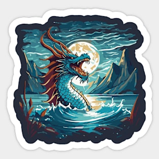 Lock ness Dragon Sticker